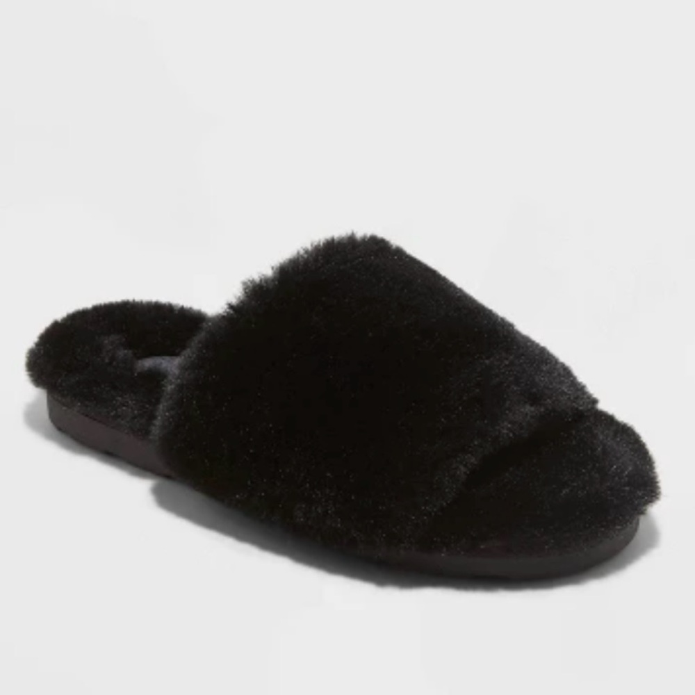 Faux Fur Slide Slippers